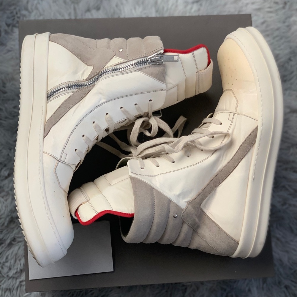Rick owens geobasket Pearl milk